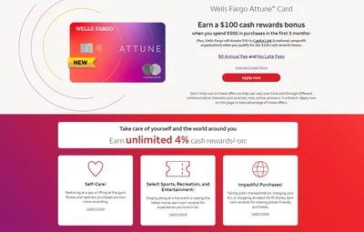 Wells Fargo Attune® Card card art