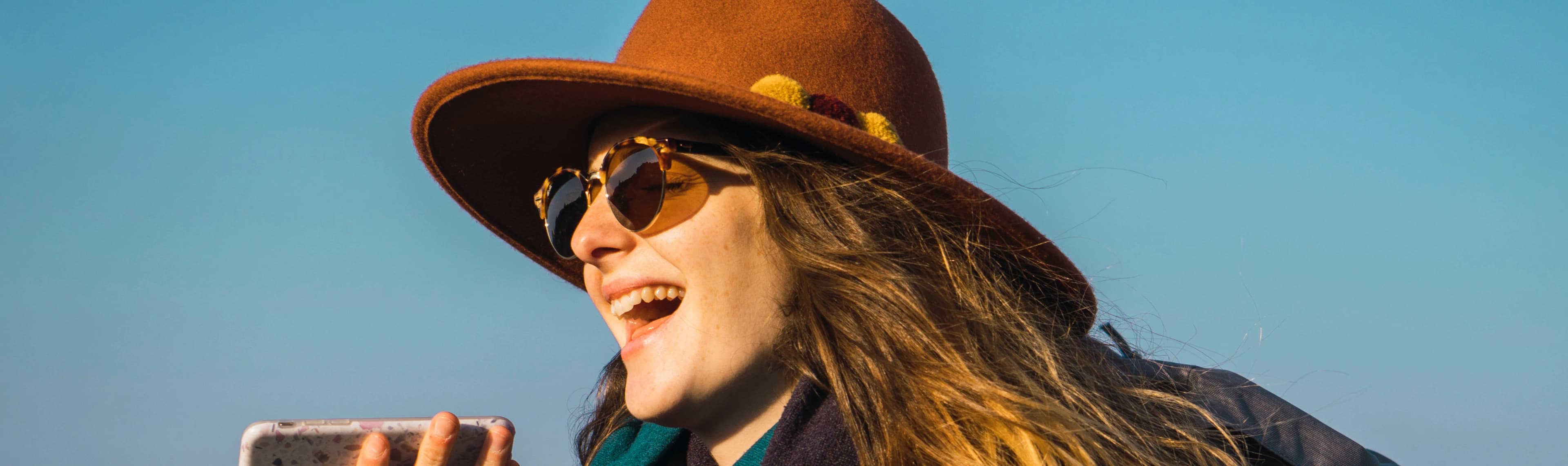 Woman wearing a hat