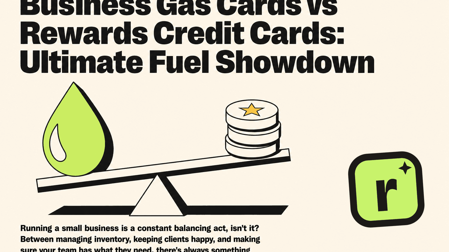 Business Gas Cards vs Rewards Credit Cards: Ultimate Fuel Showdown